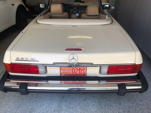 1988 Light Ivory Mercedes-Benz SL-Class Convertible