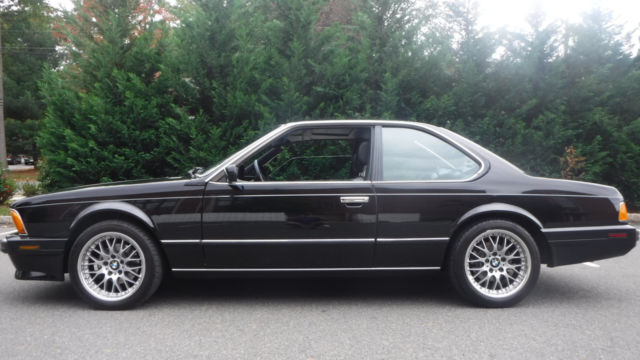 1988 Black BMW 6-Series Coupe