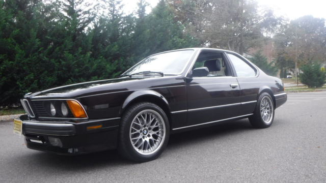 1988 Black BMW 6-Series Coupe