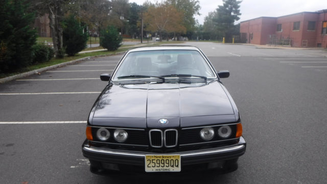 1988 Black BMW 6-Series Coupe