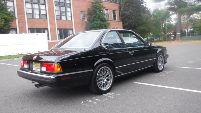 1988 Black BMW 6-Series Coupe