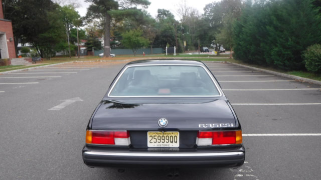 1988 Black BMW 6-Series Coupe