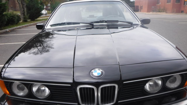 1988 Black BMW 6-Series Coupe