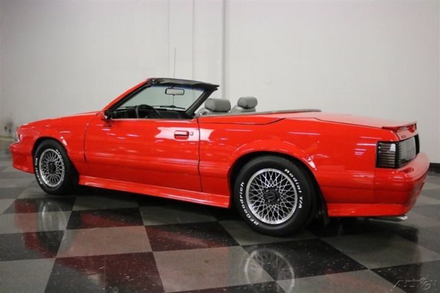 1988 Red Ford Mustang