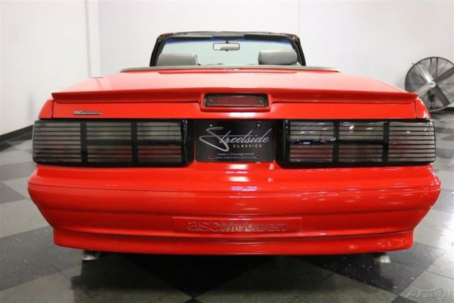 1988 Red Ford Mustang