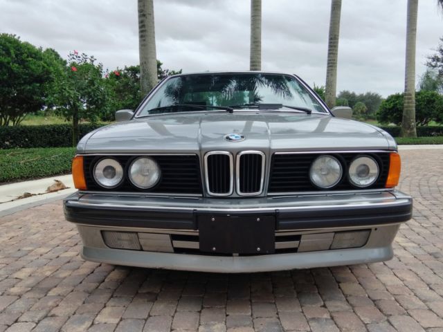 1988 Silver BMW 6-Series Coupe