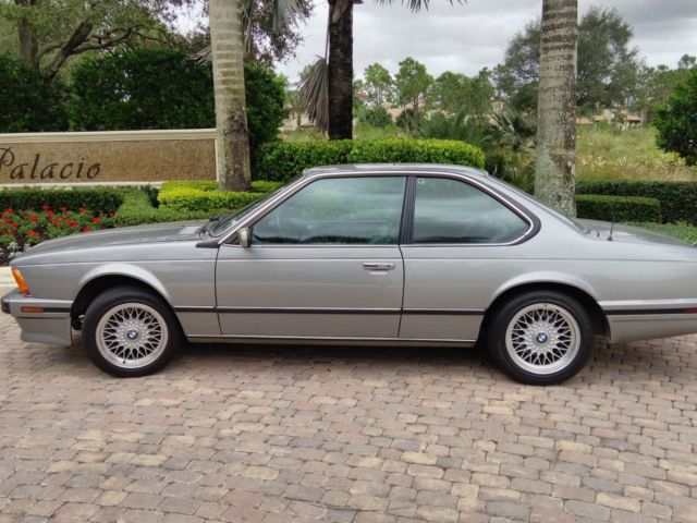 1988 Silver BMW 6-Series Coupe