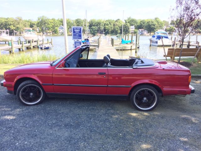 1988 Red BMW 3-Series Coupe