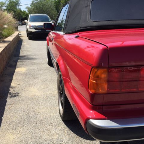 1988 Red BMW 3-Series Coupe