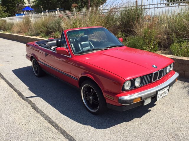 1988 Red BMW 3-Series Coupe