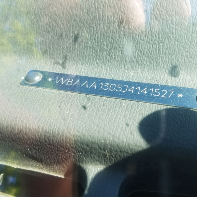 1988 Black BMW 3-Series Coupe