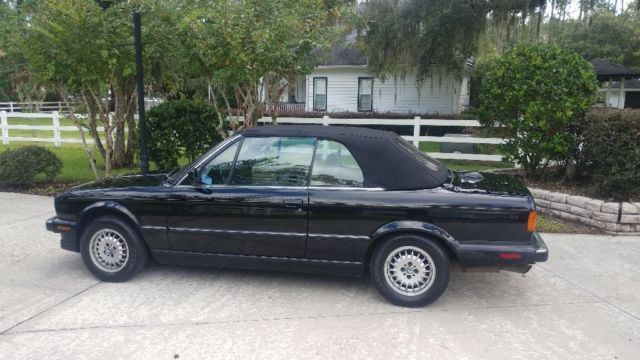 1988 Black BMW 3-Series Convertible