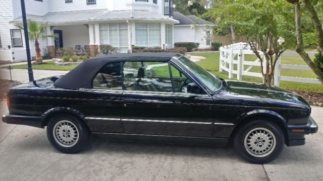 1988 Black BMW 3-Series Convertible