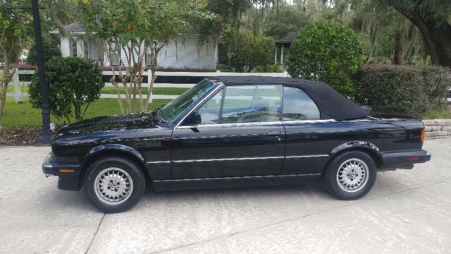 1988 Black BMW 3-Series Convertible