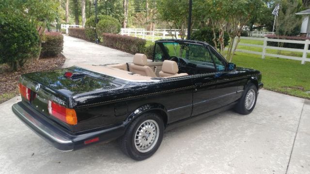 1988 Black BMW 3-Series Convertible