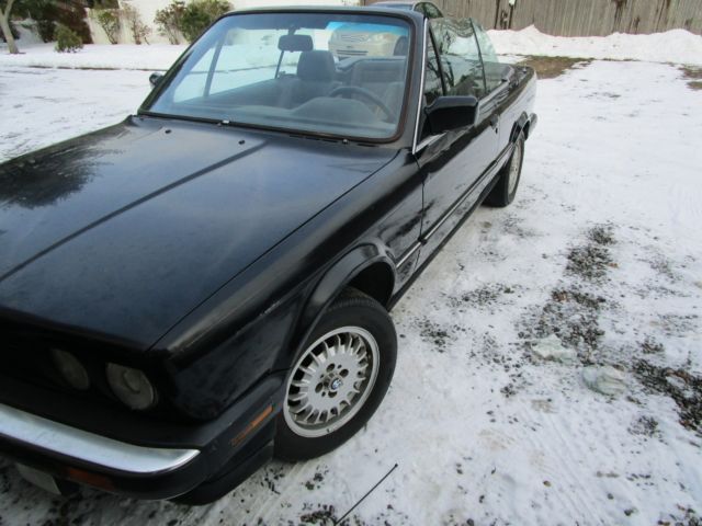 1988 Black BMW 3-Series Convertible
