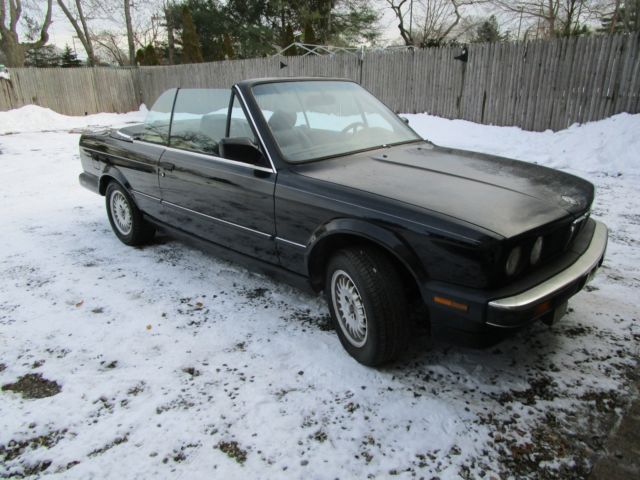 1988 Black BMW 3-Series Convertible