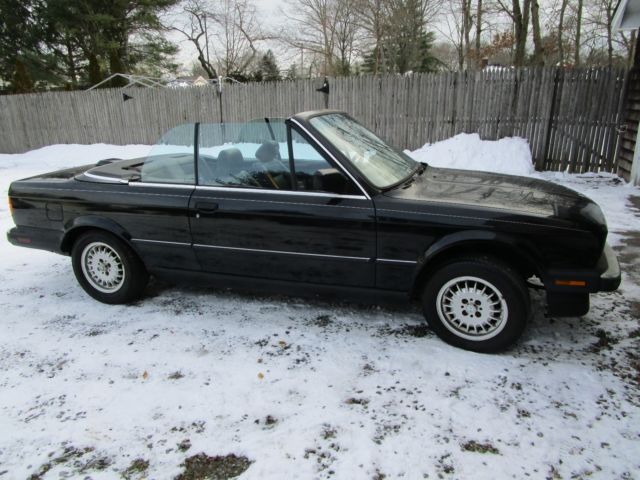 1988 Black BMW 3-Series Convertible