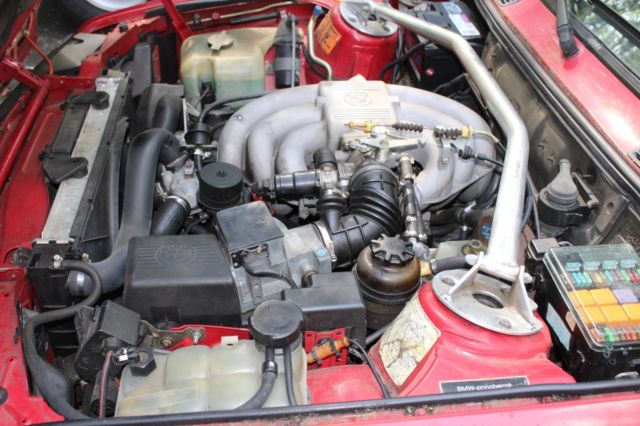 1988 Red BMW 3-Series Convertible