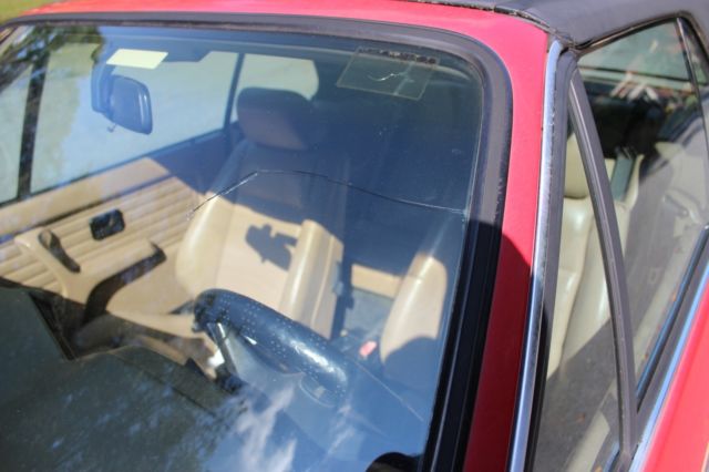 1988 Red BMW 3-Series Convertible