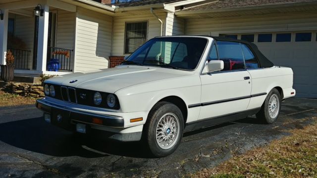 1988 White BMW 3-Series