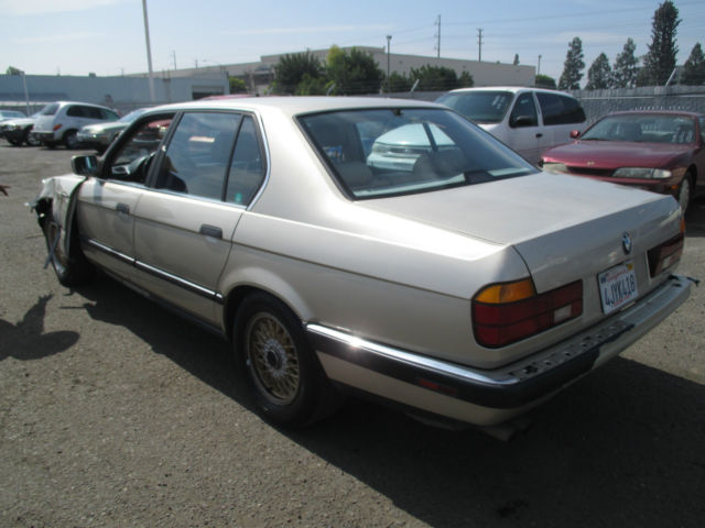 1988 Gold BMW 7-Series Sedan