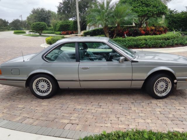 1988 Silver BMW 6-Series Coupe