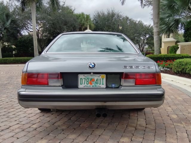 1988 Silver BMW 6-Series Coupe