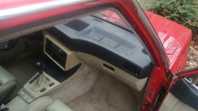 1988 Red BMW 5-Series Sedan