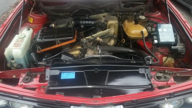 1988 Red BMW 5-Series Sedan