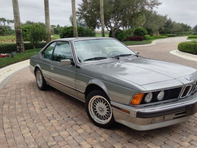1988 Silver BMW 6-Series Coupe
