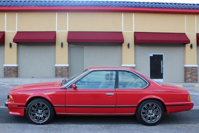 1988 Red BMW 6-Series Coupe