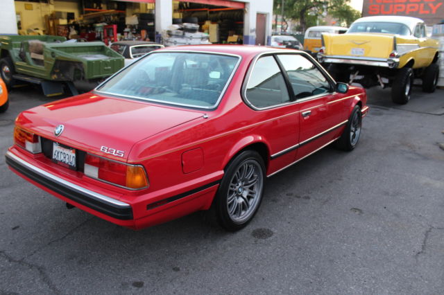 1988 RED BMW 6-Series Coupe