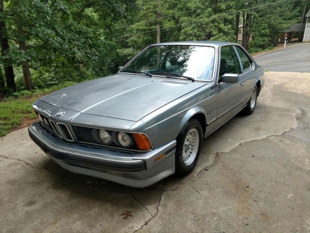 1988 Blue BMW 6-Series Coupe