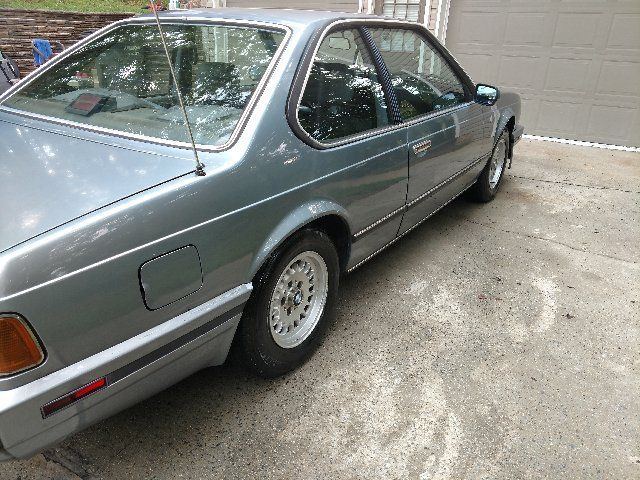 1988 Blue BMW 6-Series Coupe