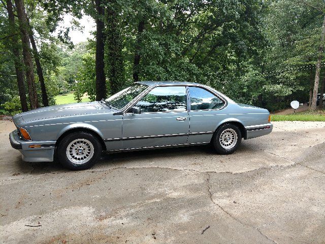 1988 Blue BMW 6-Series Coupe