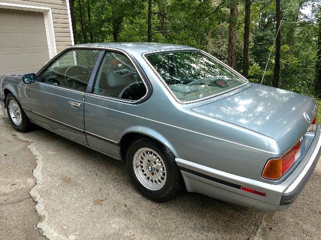 1988 Blue BMW 6-Series Coupe
