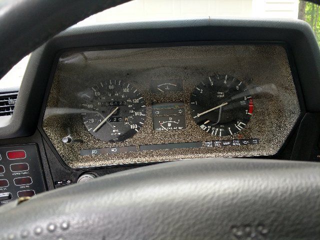 1988 Blue BMW 6-Series Coupe