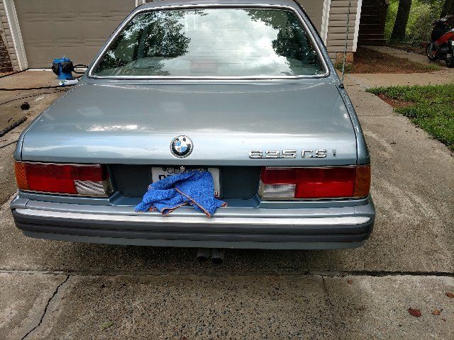 1988 Blue BMW 6-Series Coupe