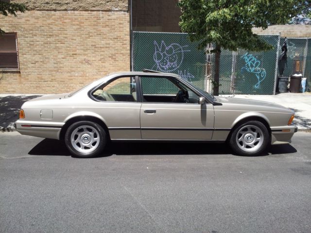 1988 Beige BMW 6-Series 2 door