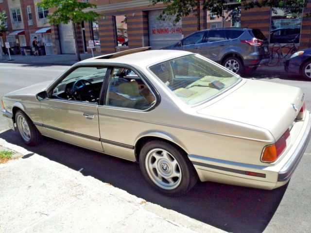 1988 Beige BMW 6-Series 2 door