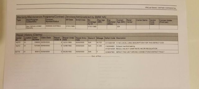 1988 Beige BMW 6-Series 2 door
