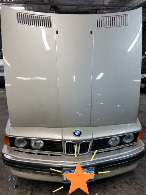 1988 Beige BMW 6-Series 2 door
