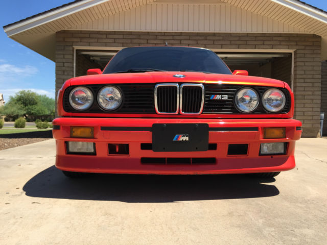1988 Red BMW M3 Coupe