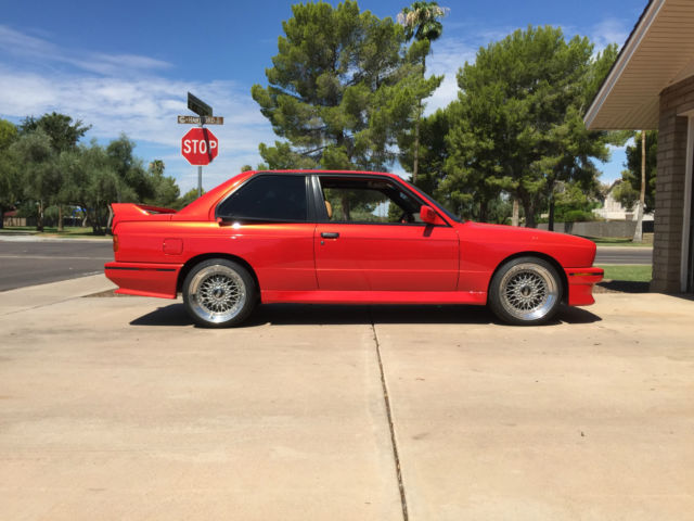 1988 Red BMW M3 Coupe