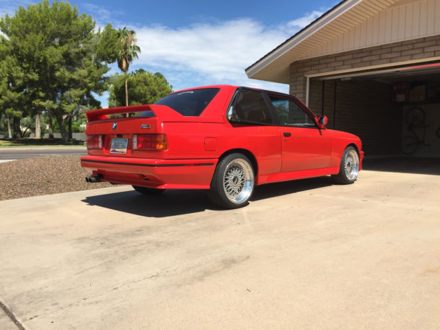 1988 Red BMW M3 Coupe