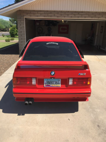 1988 Red BMW M3 Coupe