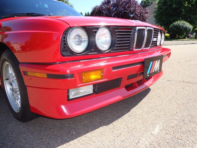 1988 Red BMW M3 Coupe
