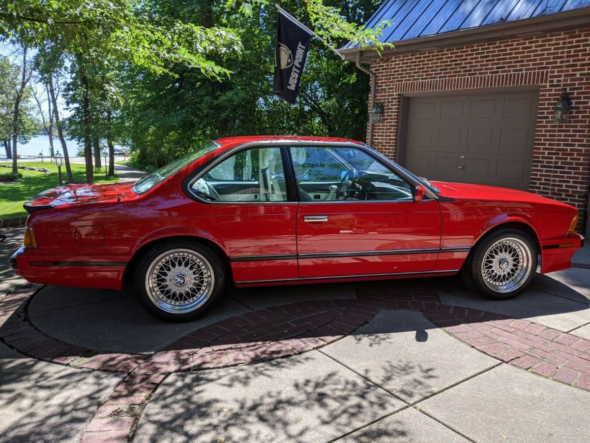 1988 Red BMW M6 Coupe