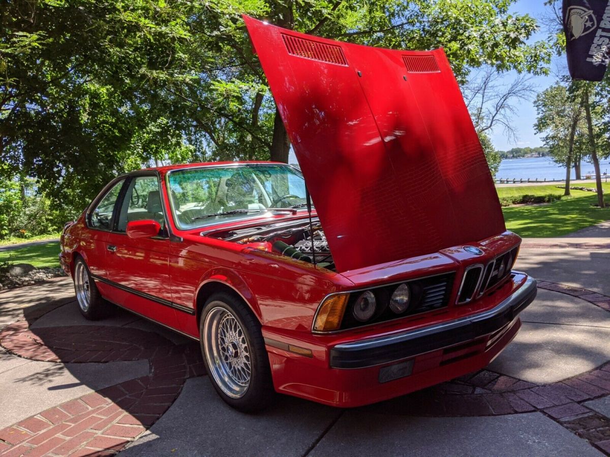 1988 Red BMW M6 Coupe